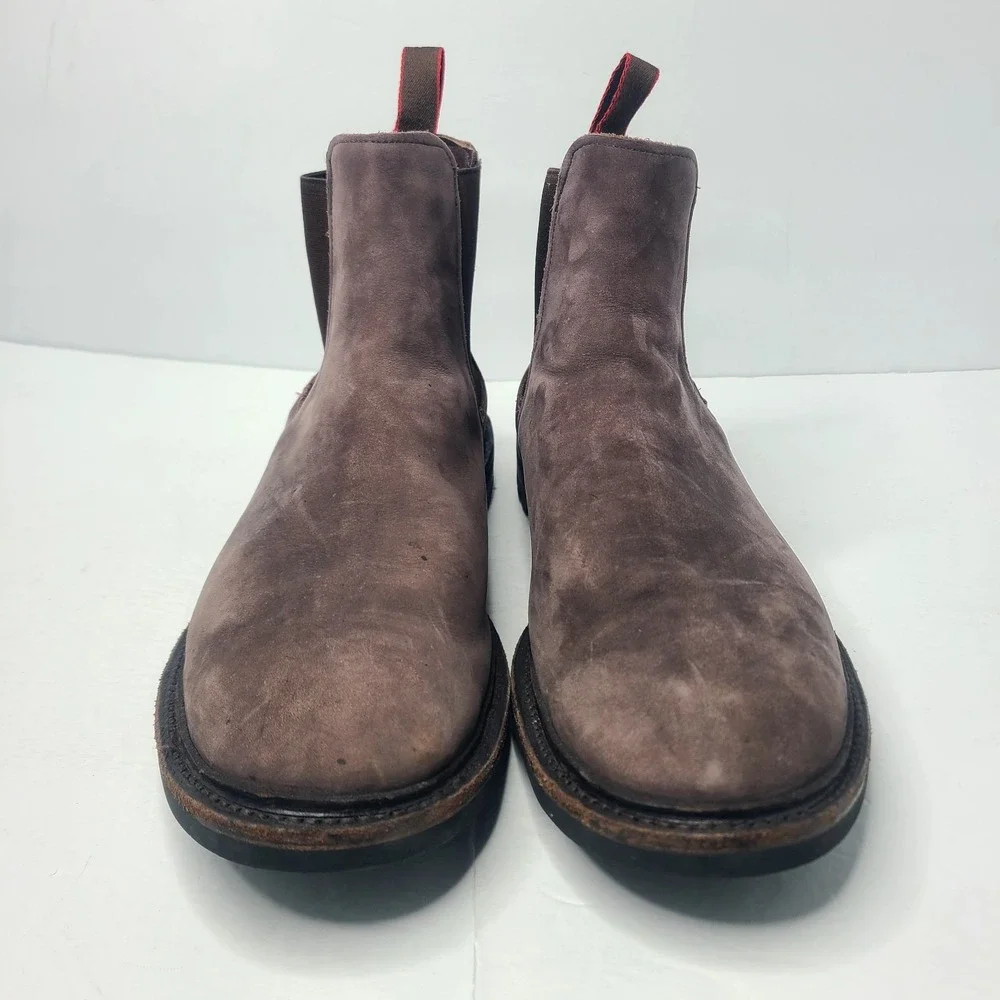 Allen Edmonds Grafton Chelsea Boots Men Sz 14 D Brown Weatherproof Comfort Shoes